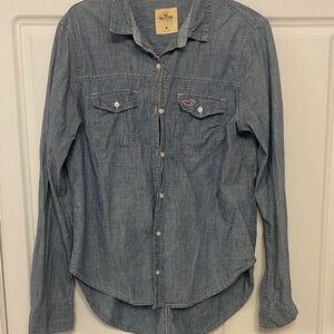 Hollister Sky Blue Denim Shirt